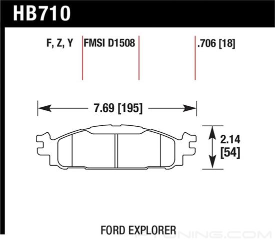 Picture of Performance Ceramic Front Brake Pads