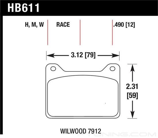Picture of Motorsports Performance DTC-30 Compound Brake Pads