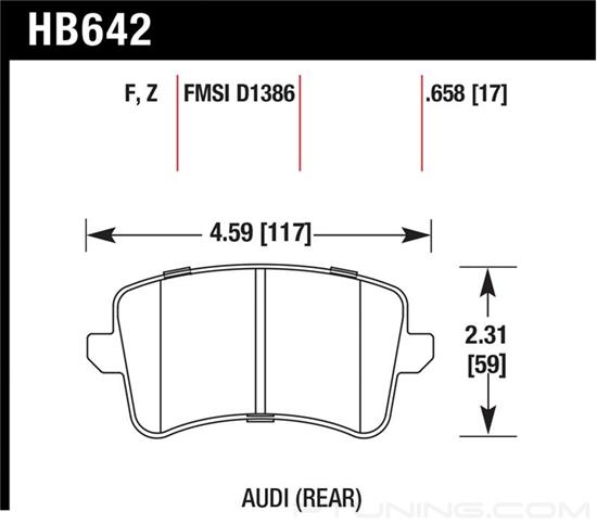 Picture of Performance Ceramic Rear Brake Pads
