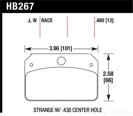 Picture of Motorsports Performance DR-97 Compound Brake Pads