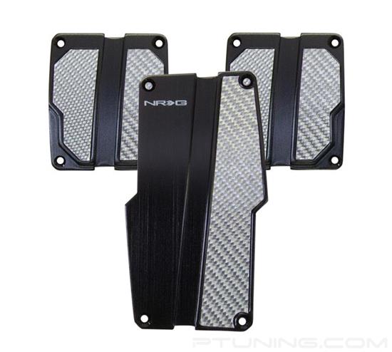Picture of Brushed Aluminum Sport Pedal M/T - Black/Silver Carbon