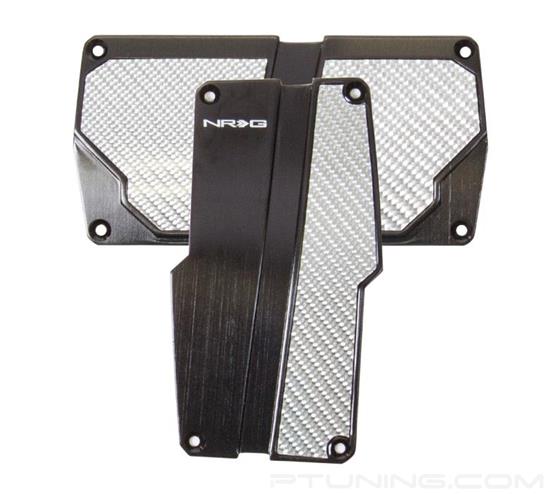 Picture of Brushed Aluminum Sport Pedal A/T - Black/Silver Carbon