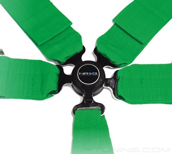 Picture of 6 Point Seat Belt Harness / Cam Lock - Green (3")