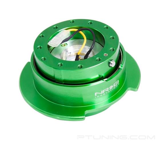Picture of Gen 2.5 Quick Release Hub with Finger Grooves - Green Body / Titanium Chrome Ring