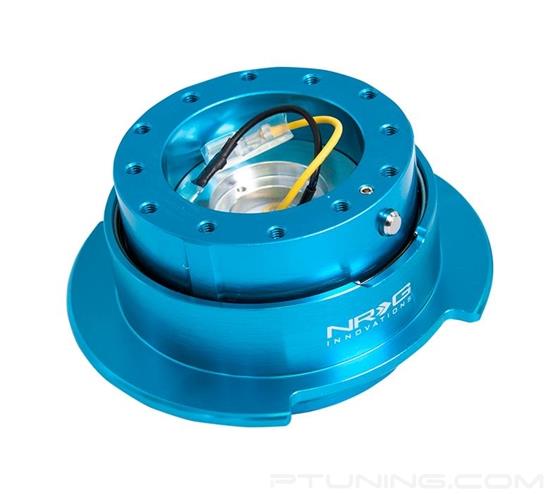 Picture of Gen 2.5 Quick Release Hub with Finger Grooves - New Blue Body / Titanium Chrome Ring