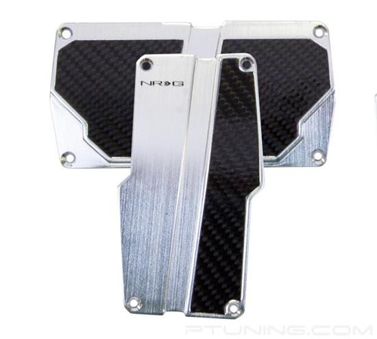 Picture of Brushed Aluminum Sport Pedal A/T - Silver/Black Carbon