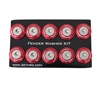 Picture of Fender Washer Kit with Rivets for Plastic - Red (Set of 10)