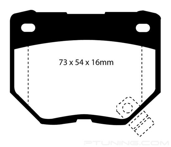 Picture of Bluestuff NDX Formula Racing Rear Brake Pads