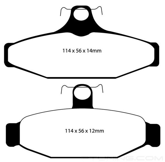 Picture of Bluestuff NDX Formula Racing Rear Brake Pads