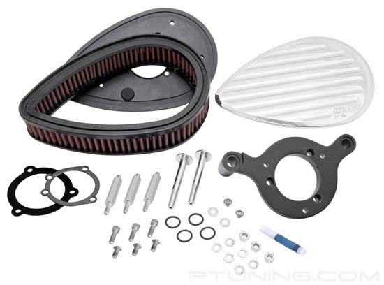 Picture of Unique Red Air Cleaner Assembly (2.25" ID)