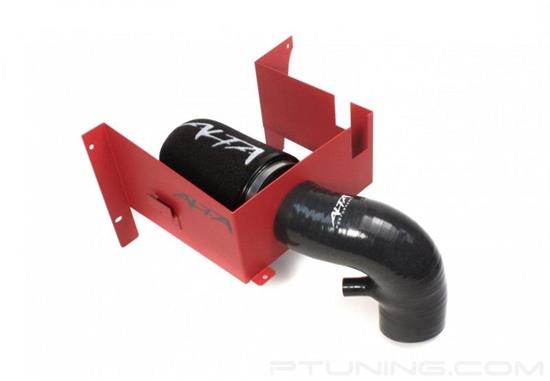 Picture of Reinforced Silicone High Gloss Black Cold Air Intake System with Black Filter