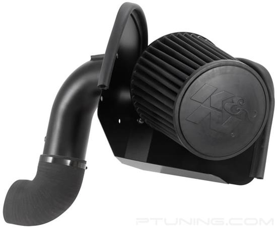 Picture of Blackhawk Induction Aluminum Black Powder Coated Cold Air Intake System with Black Filter