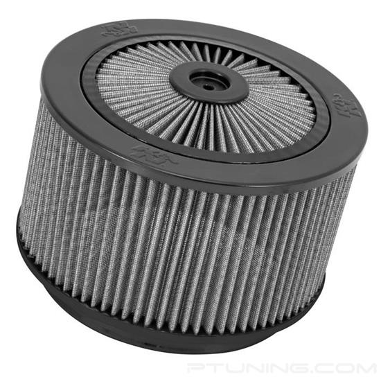 Picture of XStream Drag Racing Base Mount Round Straight Gray Scoop Filters