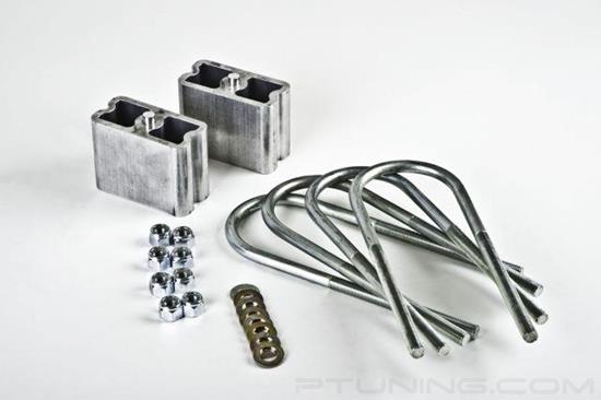 Picture of 3" Flat Rear Lowering Blocks and U-Bolts