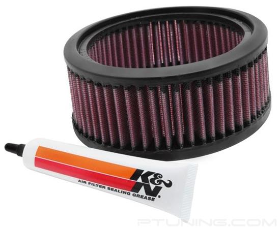 Picture of E Series Round Red Air Filter without Inner Wire (4.625" ID x 6" OD x 2.5" H)