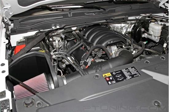 Picture of AirCharger Black Composite Cold Air Intake System with Red Filter