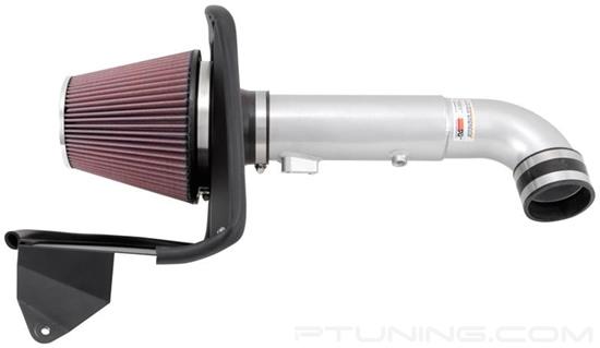 Picture of Typhoon Aluminum Silver Cold Air Intake System with Red Filter