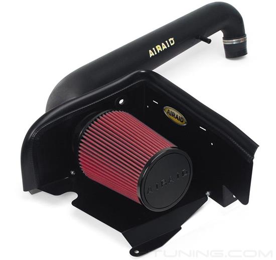 Picture of Dam Black Composite Cold Air Intake System with SynthaFlow Red Filter