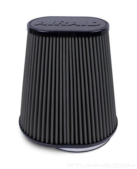 Picture of SynthaMax Oval Tapered Black Air Filter (6" F x 6.25" BOL x 3.75" BOW x 6.375" TOL x 3.75" TOW x 9.5" H)