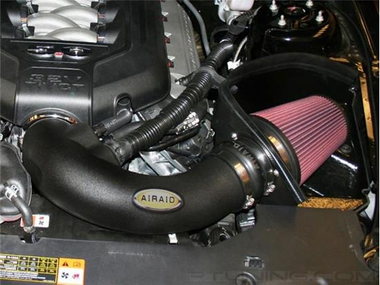 Picture of MXP Black Composite Cold Air Intake System with SynthaMax Red Filter
