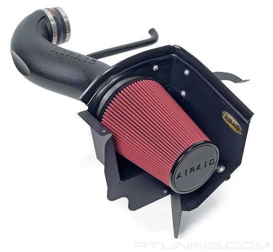 Picture of Dam Black Composite Cold Air Intake System with SynthaMax Red Filter