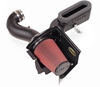 Picture of Dam Black Composite Cold Air Intake System with SynthaFlow Red Filter and Hood Scoop