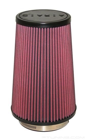 Picture of SynthaMax Round Tapered Red Air Filter (4" F x 6" B x 4.625" T x 9" H)
