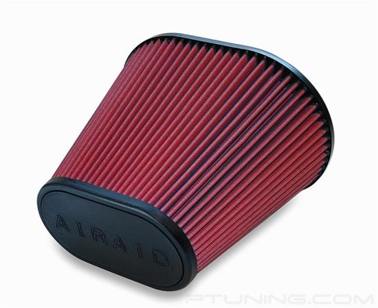 Picture of SynthaMax Oval Tapered Red Air Filter (6" F x 7.281" BOL x 4" BOW x 4" TOL x 7" TOW x 9" H)