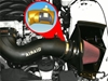 Picture of MXP Black Composite Cold Air Intake System with SynthaMax Red Filter