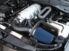 Picture of Dam Black Composite Cold Air Intake System with SynthaMax Blue Filter and Hood Scoop