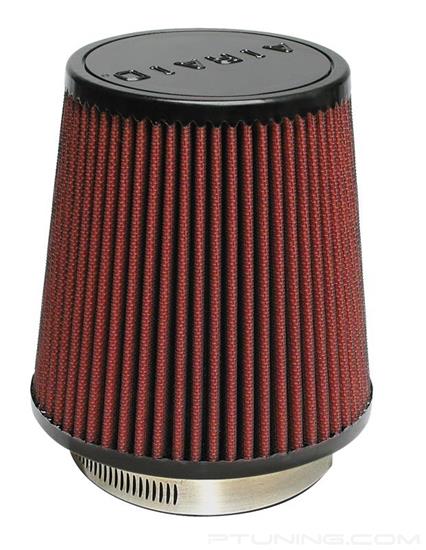Picture of SynthaFlow Round Tapered Red Air Filter (3.5" F x 6" B x 4.625" T x 6" H)