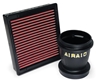 Picture of Jr. Black Composite Short Ram Intake Kit with SynthaFlow Red Filter