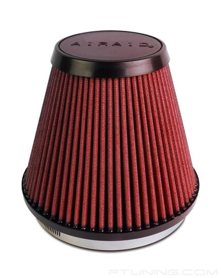 Picture of SynthaFlow Round Tapered Red Air Filter (6" F x 7.5" B x 3.875" T x 6" H)