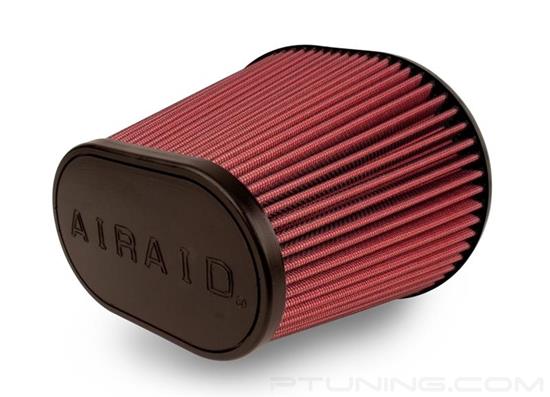 Picture of SynthaMax Oval Tapered Red Air Filter (6" F x 7.25" BOL x 4.25" BOW x 7.25" TOL x 4.75" TOW x 9" H)