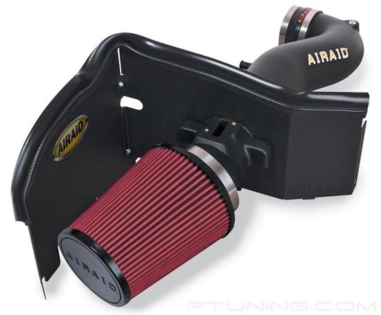 Picture of Dam Black Composite Cold Air Intake System with SynthaMax Red Filter