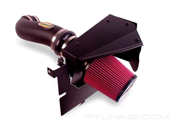 Picture of Dam Black Composite Cold Air Intake System with SynthaMax Red Filter