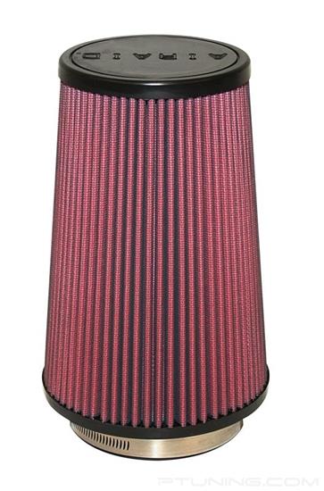 Picture of SynthaFlow Round Tapered Red Air Filter (4" F x 5.75" B x 4.719" T x 9" H)