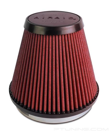 Picture of SynthaMax Round Tapered Red Air Filter (6" F x 7.5" B x 3.875" T x 6" H)