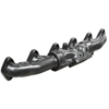 Picture of Black Ceramic Coated Pulse Flow Hi-Sil Moly Exhaust Manifold with T3 Flange