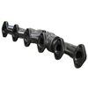 Picture of Black Ceramic Coated Pulse Flow Hi-Sil Moly Exhaust Manifold with T3 Flange