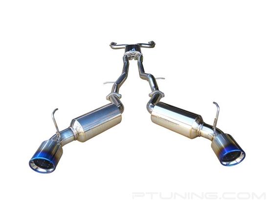 Picture of Stainless Steel Cat-Back Exhaust System with Dual Muffler, Dual Titanium Burnt Tips