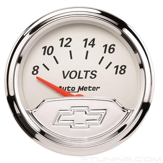 Picture of Chevy Vintage Series 2-1/16" Voltmeter Gauge, 8-18V