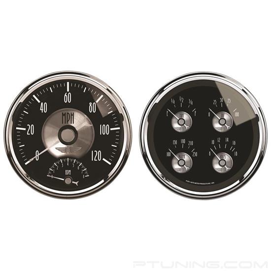 Picture of Prestige Black Diamond Series 5" Quad and Tachometer/Speedometer Gauge