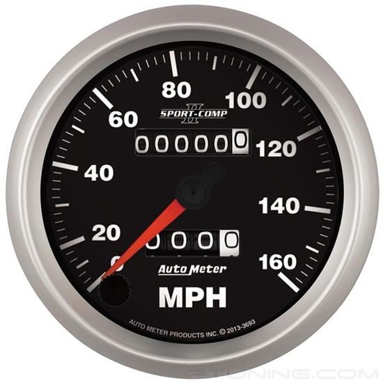 Picture of Sport-Comp II Series 3-3/8" Speedometer Gauge, 0-160 MPH
