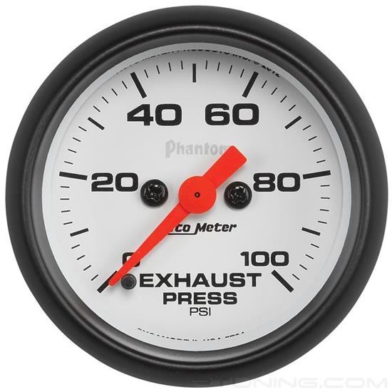 Picture of Phantom Series 2-1/16" Exhaust Pressure Gauge, 0-100 PSI