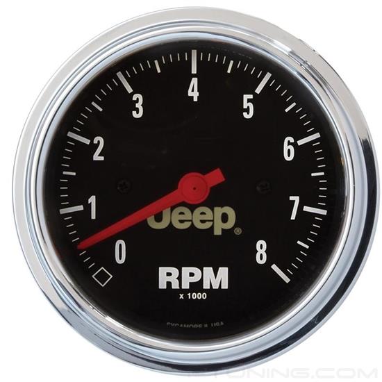 Picture of Jeep Series 3-3/8" In-Dash Tachometer Gauge, 0-8,000 RPM