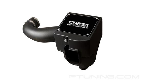 Picture of Closed Box Plastic Black Cold Air Intake System with Pro5 Blue Filter