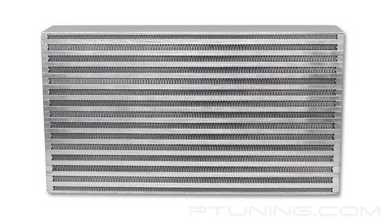Picture of Horizontal Flow Air-to-Air Intercooler Core, 17.75" Width x 9.85" Height, 3.5" Thick, Aluminum Bar and Plate, 515 HP