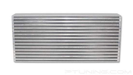 Picture of Horizontal Flow Air-to-Air Intercooler Core, 22" Width x 9.85" Height, 4" Thick, Aluminum Bar and Plate, 750 HP