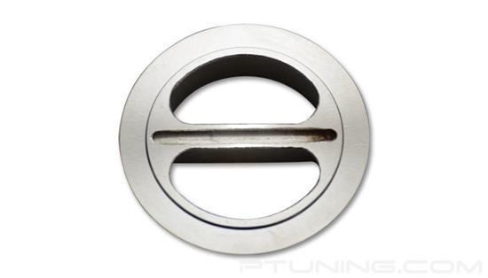 Picture of GT30R/GT35R V-Band Turbine Divided Inlet Flange, 44.50mm x 62.58mm Inlet, 1/2" Thick, 304 SS